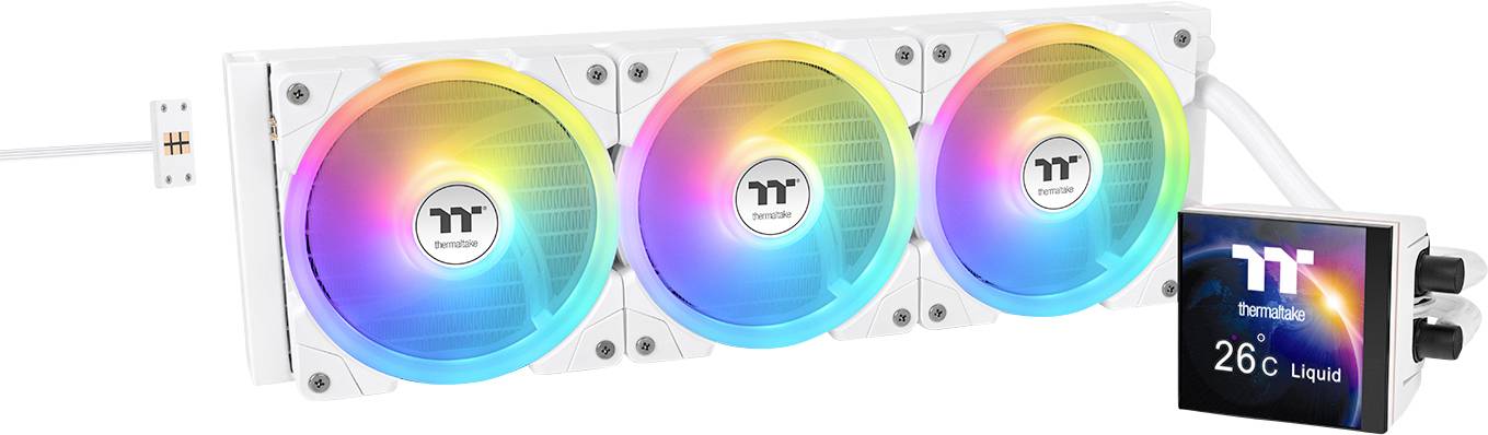 Thermaltake MAGFloe 420 Ultra Snow Edition All-In-One Liquid Cooler White CPU-Kühler mit Lüfter