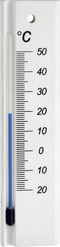 TFA Dostmann Analoges Innenthermometer aus Buche Thermometer Weiß 12.1053.09