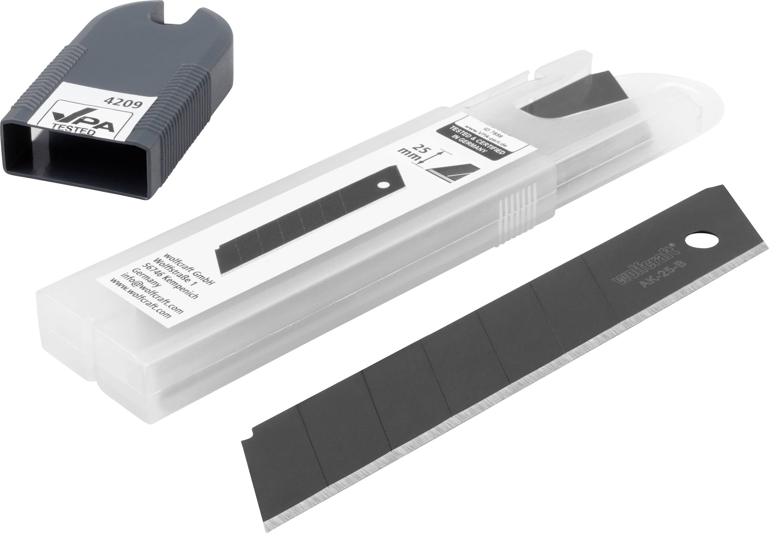 Wolfcraft 4209000 Pro-Sharp 25mm Abbrechkinge schwarz 5 St.