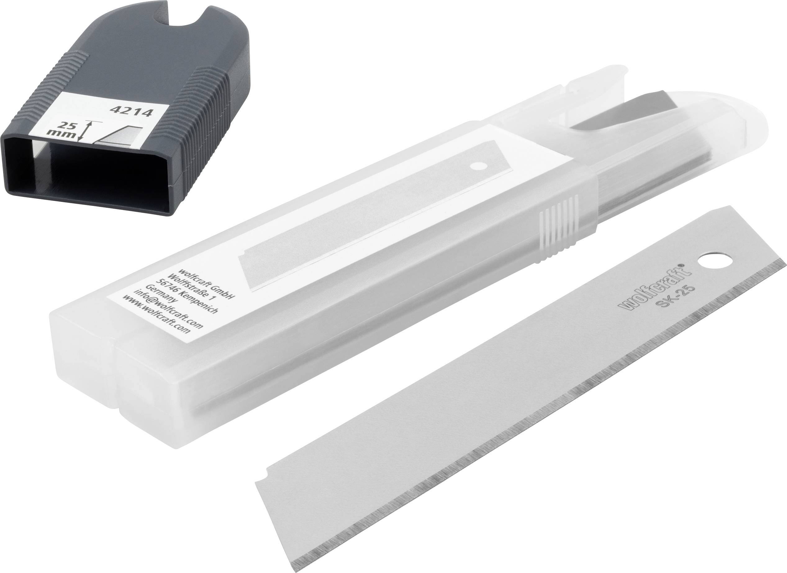 Wolfcraft 4214000 Sicherheitsklingen 25mm o. Abbrechseg. 5St.