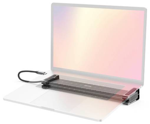 Hama USB-C® Dockingstation USB-C-Docking-Station "Connect2Office Basic V2", Standfüße, 9 Ports