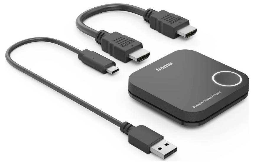 Hama Wireless-Display-Adapter, HDMI™, Full-HD 1080p, inkl. Kabel Drahtloses Full HD Präsentationssystem 30m 1920 x 1080 Pixel