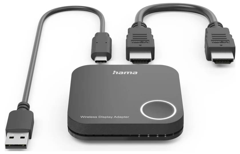 Hama Wireless-Display-Adapter, HDMI™, Full-HD 1080p, inkl. Kabel Drahtloses Full HD Präsentationssystem 30 m 1920 x 1080 Pixel