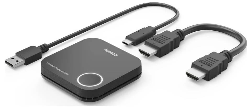 Hama Wireless-Display-Adapter, HDMI™, Full-HD 1080p, inkl. Kabel Drahtloses Full HD Präsentationssystem 30 m 1920 x 1080 Pixel