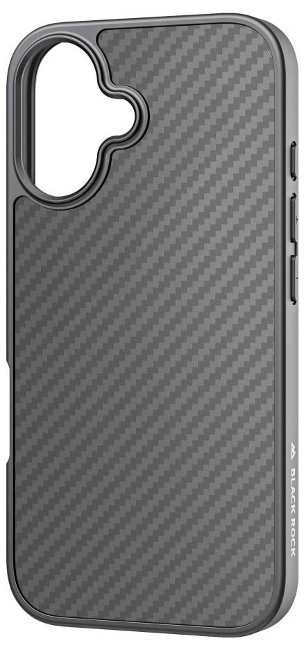 Black Rock Cover "Robust Carbon" für Apple iPhone 16, Schwarz Cover Apple iPhone 16 Schwarz 1600RRC02