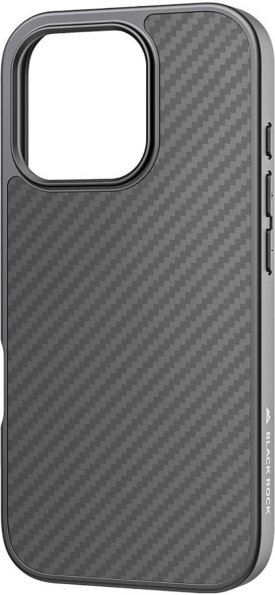 Black Rock Cover "Robust Carbon" für Apple iPhone 16 Pro, Schwarz Cover Apple iPhone 16 Pro Schwarz 1610RRC02