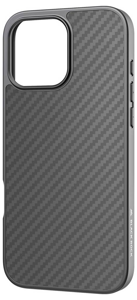 Black Rock Cover "Robust Carbon" für Apple iPhone 16 Pro Max, Schwarz Cover Apple iPhone 16 Pro Max Schwarz 1630RRC02