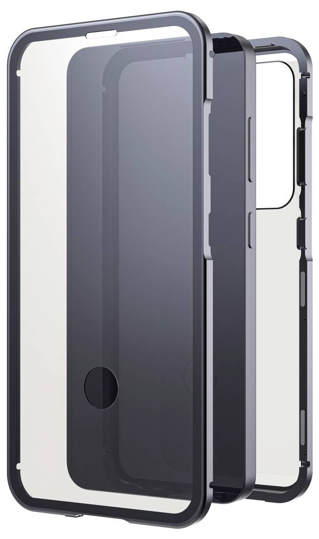 Black Rock Cover "360° Glass" für Samsung Galaxy S25, Schwarz Cover Samsung Galaxy S25 Schwarz Induktives Laden 00229674