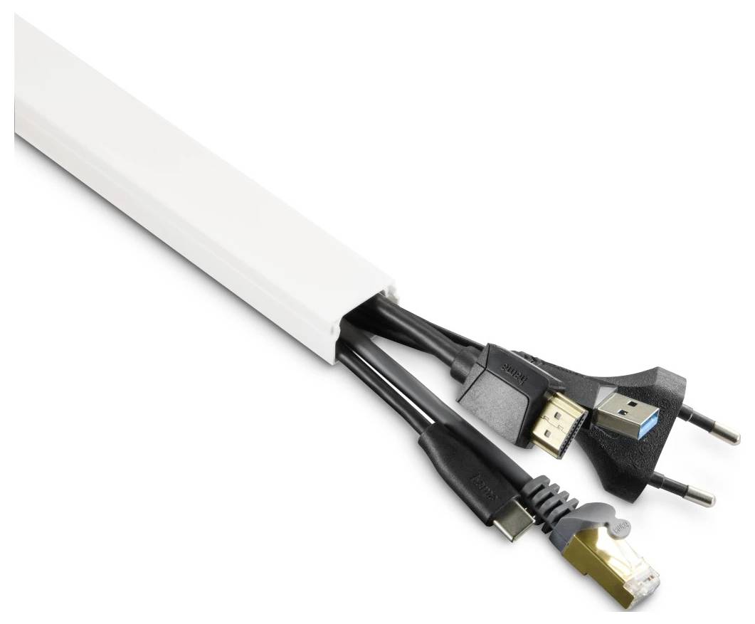 Hama 00221017 Kabelkanal (B x T) 24mm x 14mm 4 St. Weiß