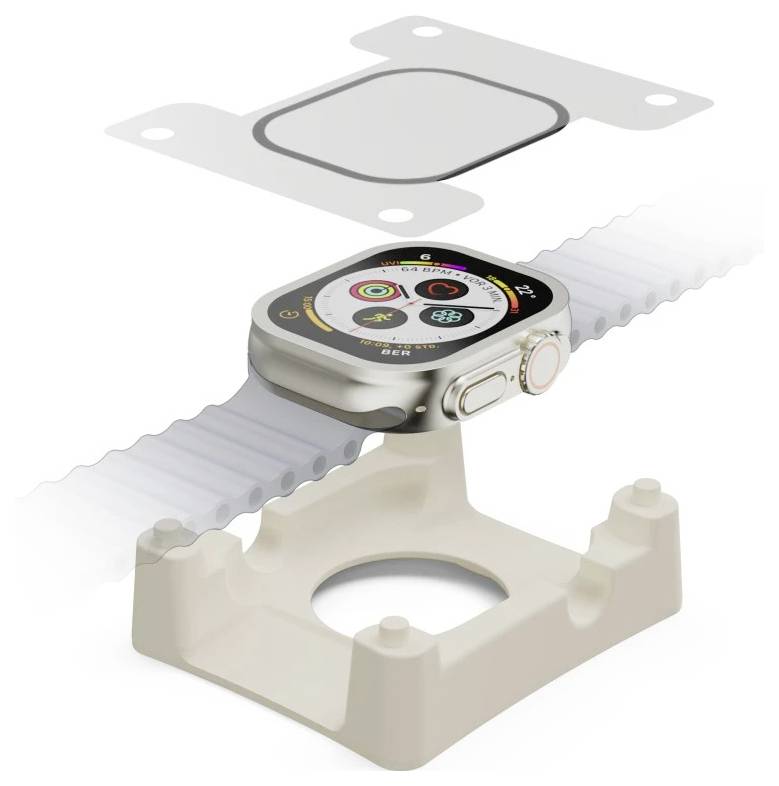 Hama Displayschutz "Super Hybrid" f Apple Watch Ultra/Ultra 2, 49mm,Montagehilfe Displayschutzglas Apple 1 St. 00222771