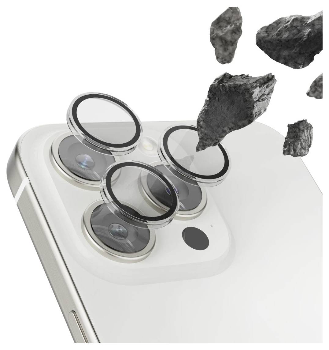 Hama Kameraschutz "Lens Protect" für iPhone 16 Pro/16 Pro Max, 3 Einzellinsen Kameraschutzglas Apple 1 St. 00222796