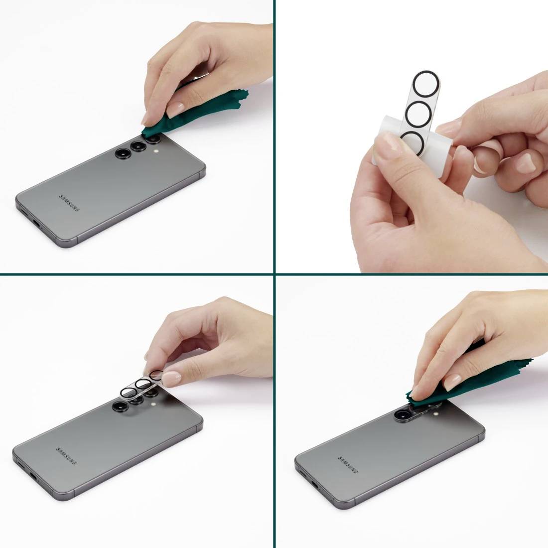 Hama Kameraschutz "Cam Protect" für Samsung Galaxy A56 5G, stoßfest, kratzfest Kameraschutzglas Samsung 1 St. 00228533