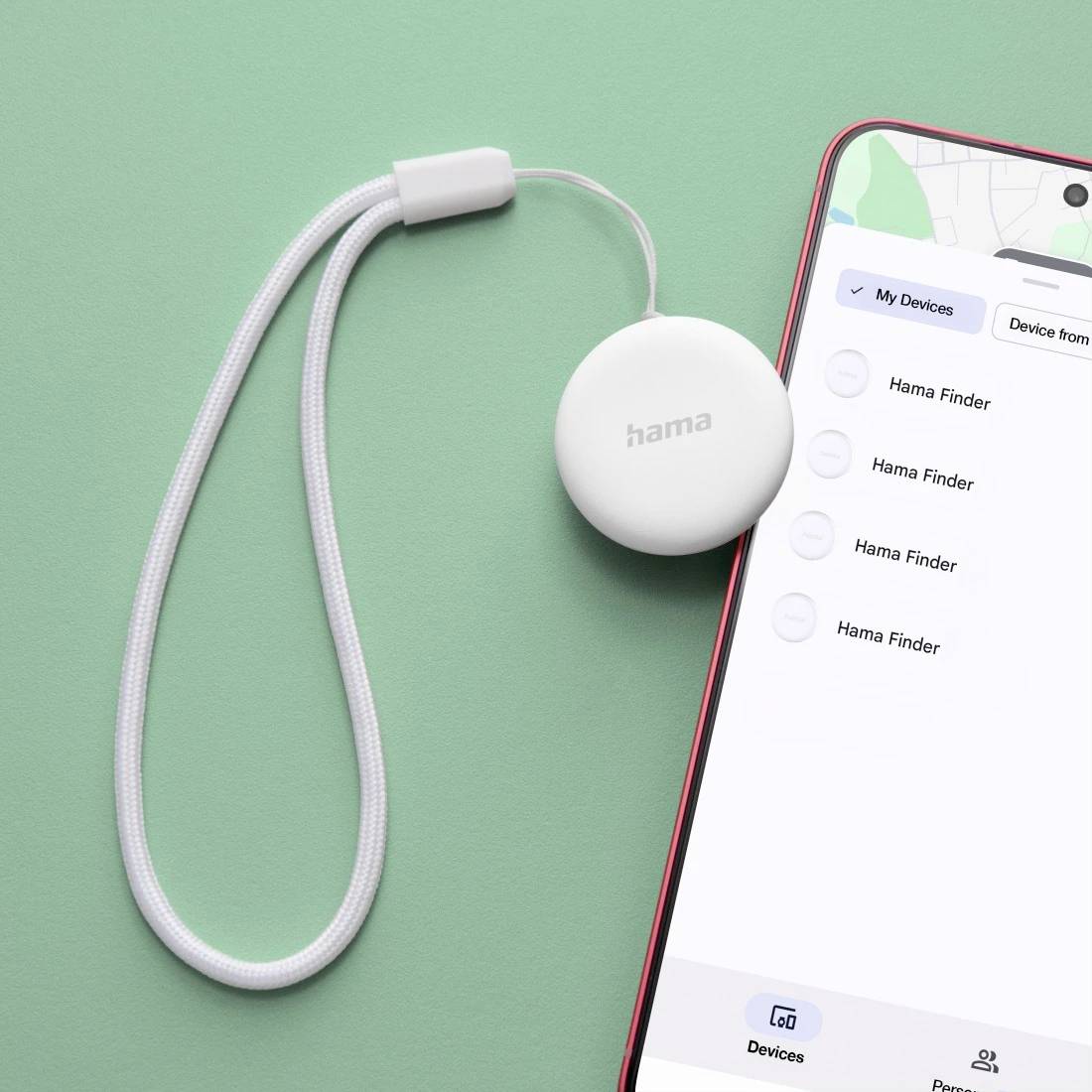 Hama Schlüsselfinder, für Android "Mein Gerät finden"-App, Bluetooth, Weiß Schlüsselfinder Weiß