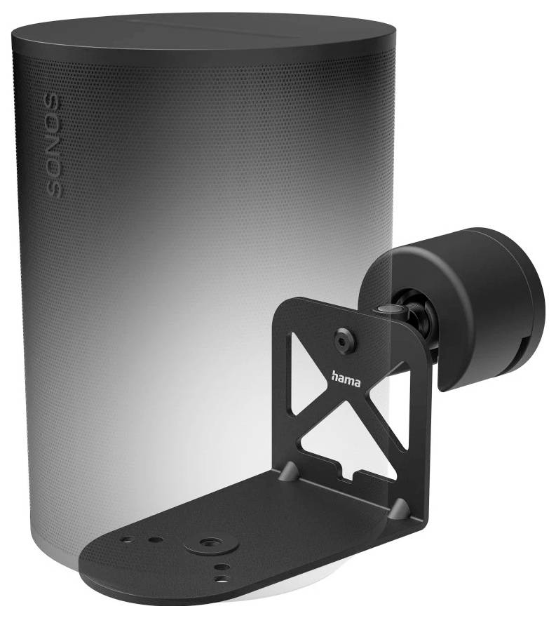 Hama Lautsprecher-Wandhalterung für Sonos Era 100/300, neigbar, schwenkbar, SW Lautsprecher-Wandhalterung