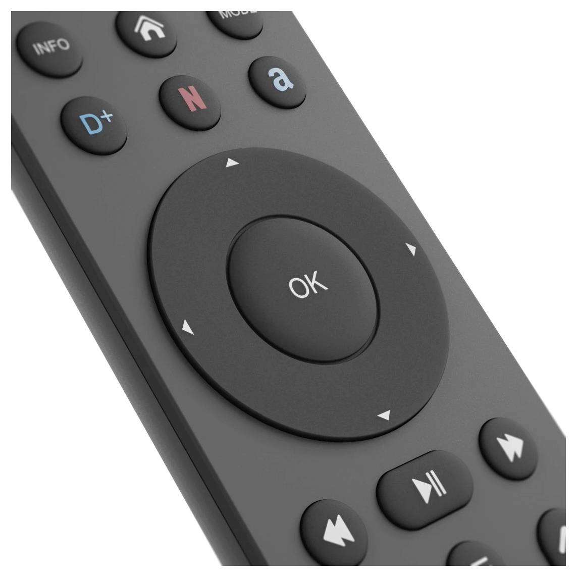 Hama Universal-Fernbedienung TV, Infrarot, für 4 Geräte, lernfähig, App-Tasten Fernbedienung Schwarz