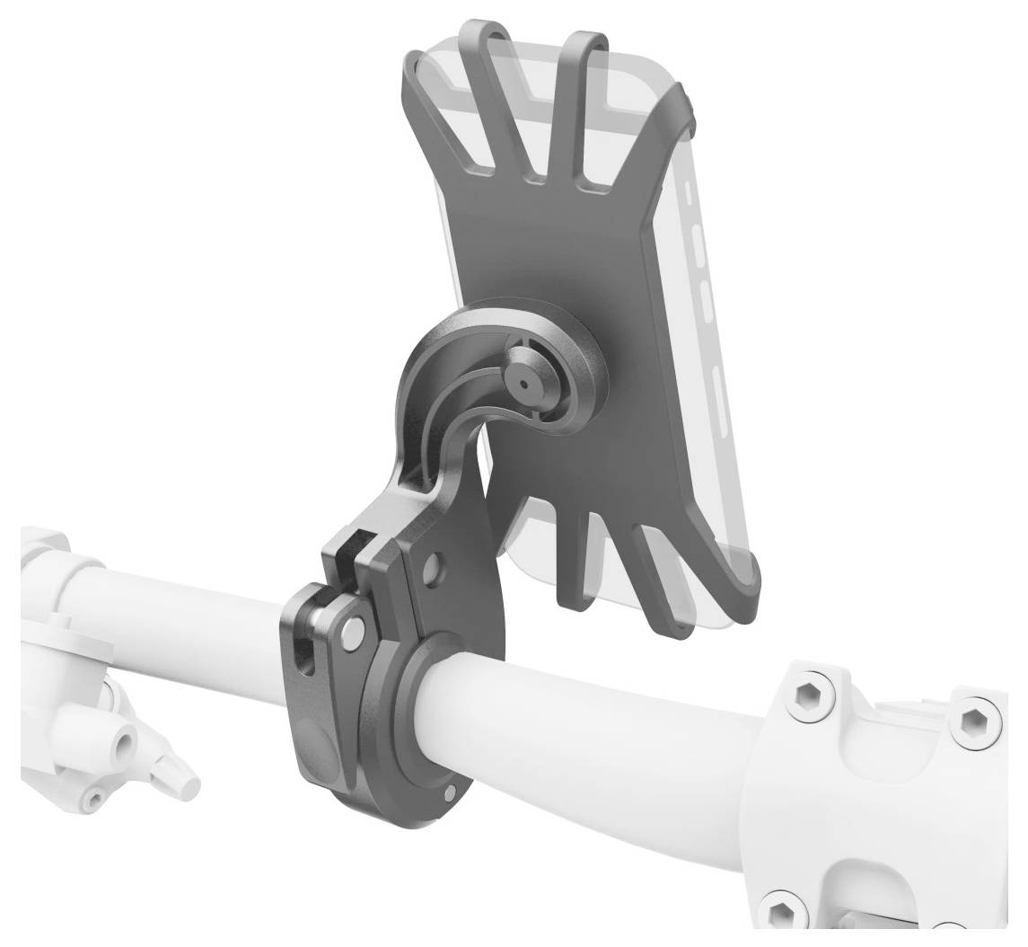 Hama Handyhalterung für E-Bike, schnelle Anbringung, Silikon, drehbar, universal Handy-Kfz-Halterung