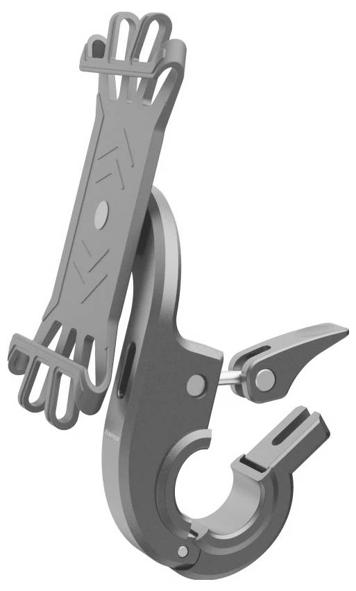 Hama Handyhalterung für E-Bike, schnelle Anbringung, Silikon, drehbar, universal Handy-Kfz-Halterung