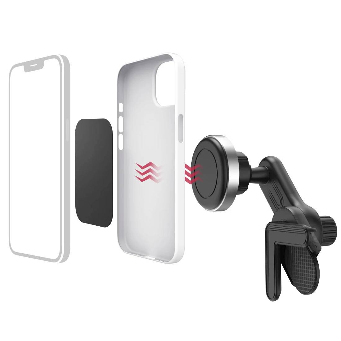 Hama Handyhalterung für Tesla Model 3/Y, magnetisch, 360 Grad drehbar, universal Handy-Kfz-Halterung