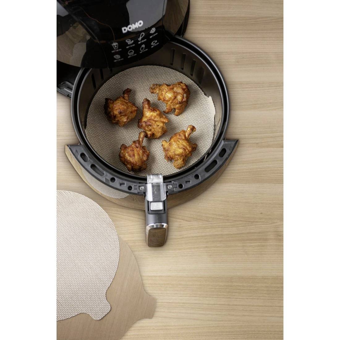 Xavax Schutzeinlage für Heißluftfritteusen, Antihaft-Matten, zuschneidbar Heißluft-Fritteuse Beige