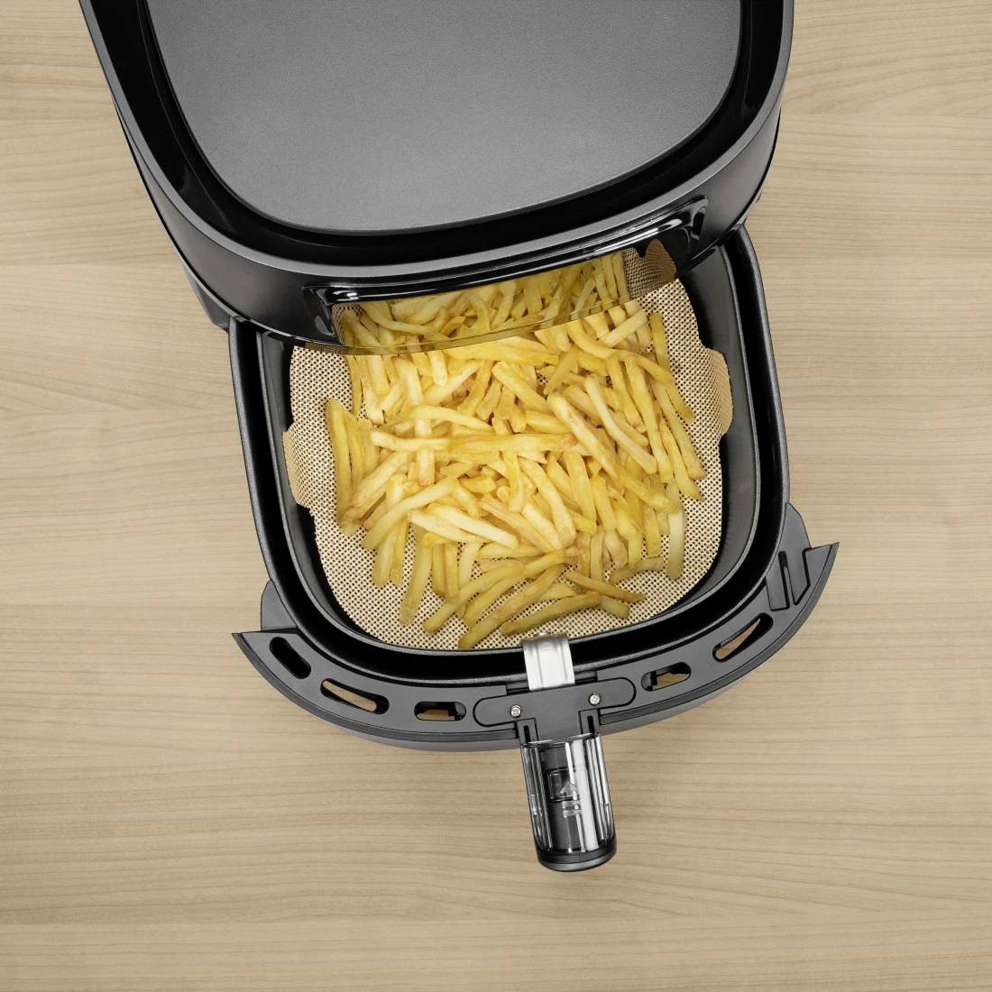 Xavax Schutzeinlage für Heißluftfritteusen, Anti-Haft, zuschneidbar, quadratisch Heißluft-Fritteuse Braun