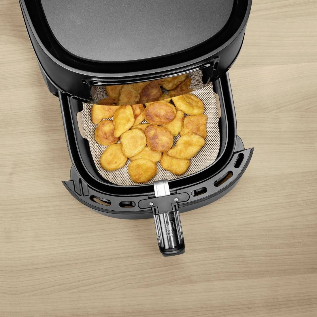 Xavax Schutzeinlage für Heißluftfritteusen, Anti-Haft, zuschneidbar, quadratisch Heißluft-Fritteuse Braun