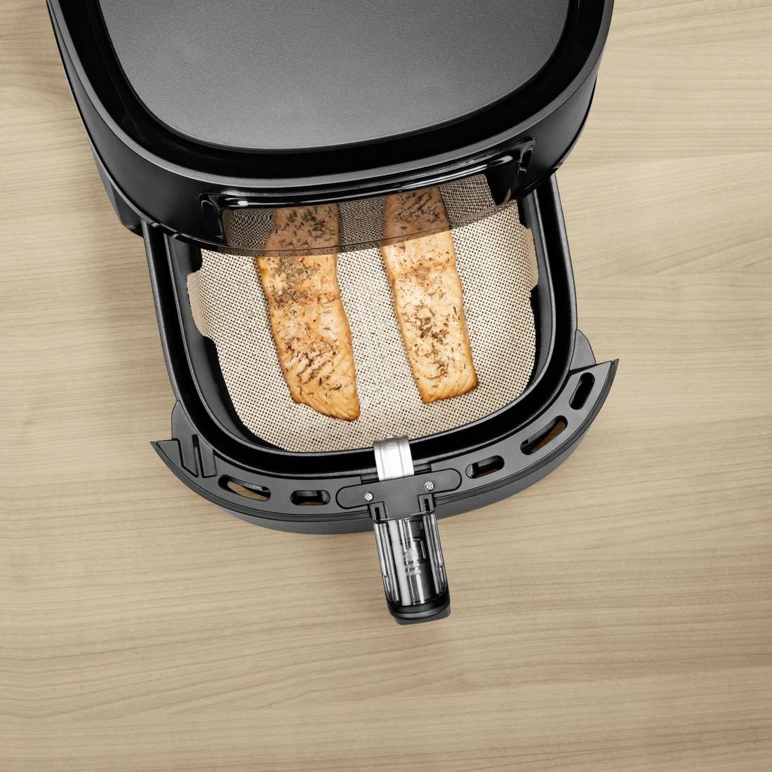 Xavax Schutzeinlage für Heißluftfritteusen, Anti-Haft, zuschneidbar, quadratisch Heißluft-Fritteuse Braun