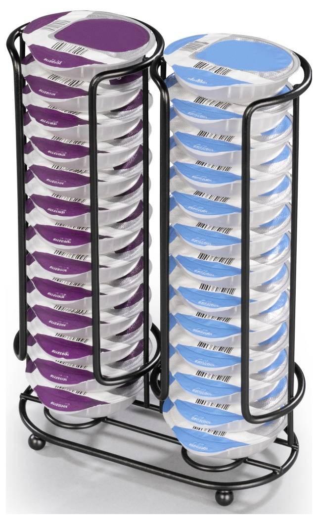 Xavax Kaffee-Kapselständer für Tassimo, Halter für 26 Kapseln, Schwarz-matt 00111269 Kaffeekapselhalter für Tassimo