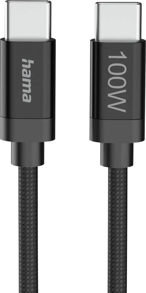 Hama USB-C® Kabel 3 m Schwarz 00201749
