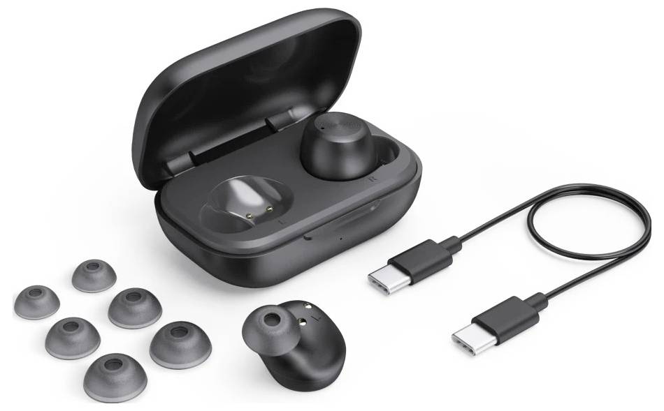Hama Bluetooth®-Kopfhörer "Spirit Chop II", TWS, In-Ear, Equalizer, Schwarz In Ear Kopfhörer Schwarz Sport