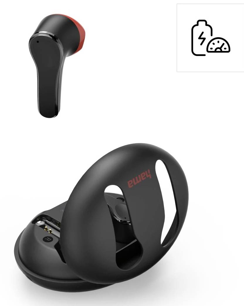 Hama Bluetooth®-Kopfhörer "Spirit Unchained", True Wireless Earbuds, ENC, FC, SW In Ear Kopfhörer Schwarz