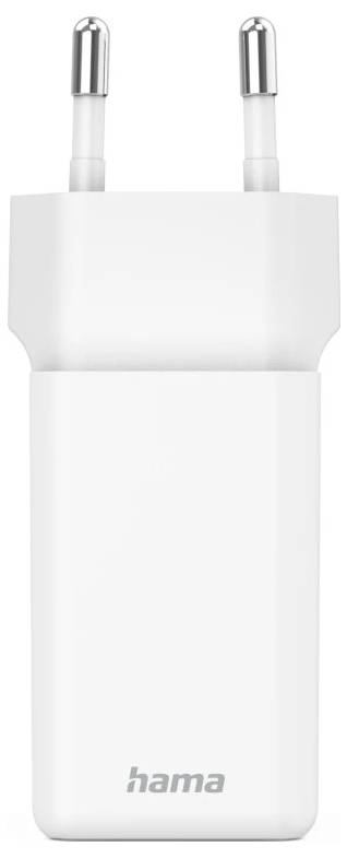 hama 00201989 Schnellladegerät, GaN, 2x USB-C, Super-Mini-Ladegerät, PD, 40 W, Weiß