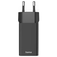 Hama Schnellladegerät, 1x USB-C PD, 3x USB-A, Mini-Ladegerät, 35W, Schwarz USB Ladegerät 35W Schwarz Hama Schnellladegerät, 1x USB-C PD, 3x USB-A, Mini-Ladegerät, 35W, Schwarz USB Ladegerät 35W Schwarz