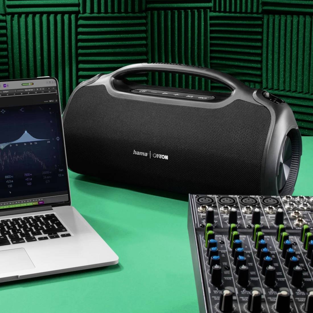 Hama Bluetooth®-Lautsprecher "UltiMate Pro" wasserfest IPX6, PowerPack, 120W, SW Bluetooth® Lautsprecher Schwarz