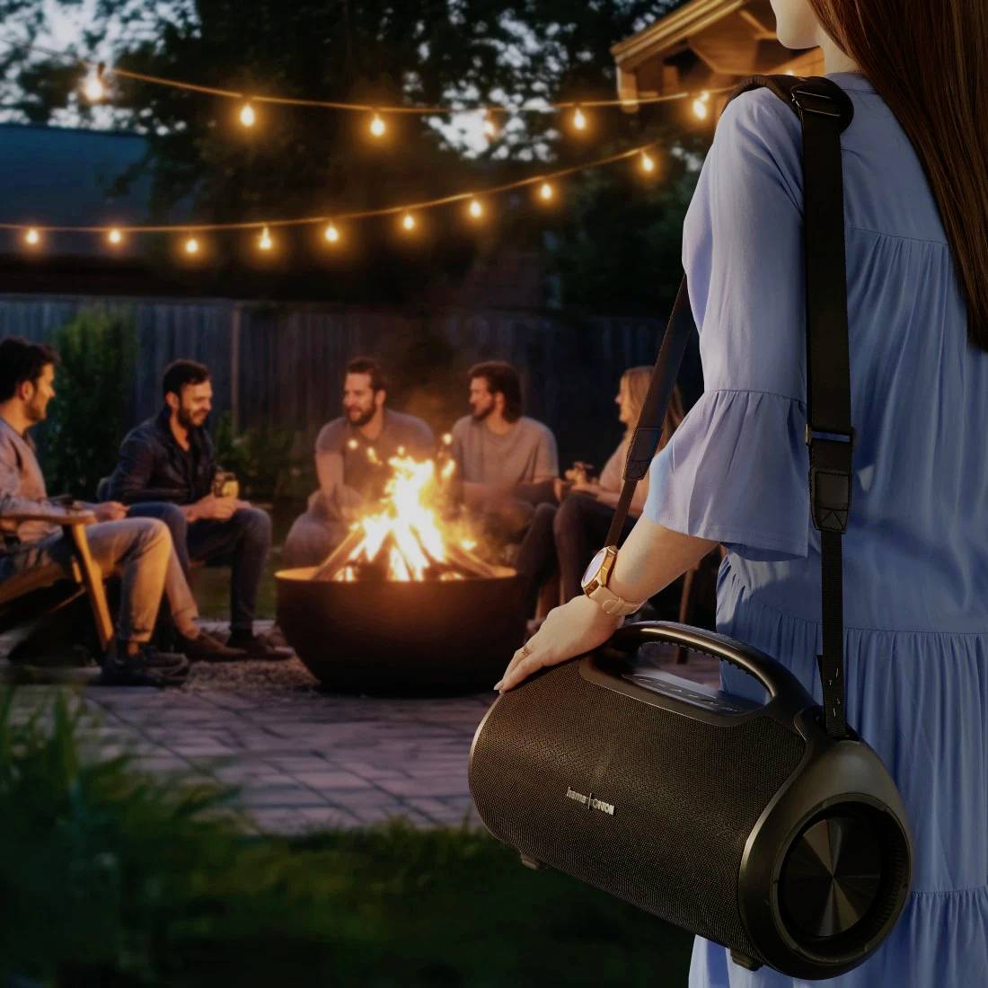 Hama Bluetooth®-Lautsprecher "UltiMate Pro" wasserfest IPX6, PowerPack, 120W, SW Bluetooth® Lautsprecher Schwarz