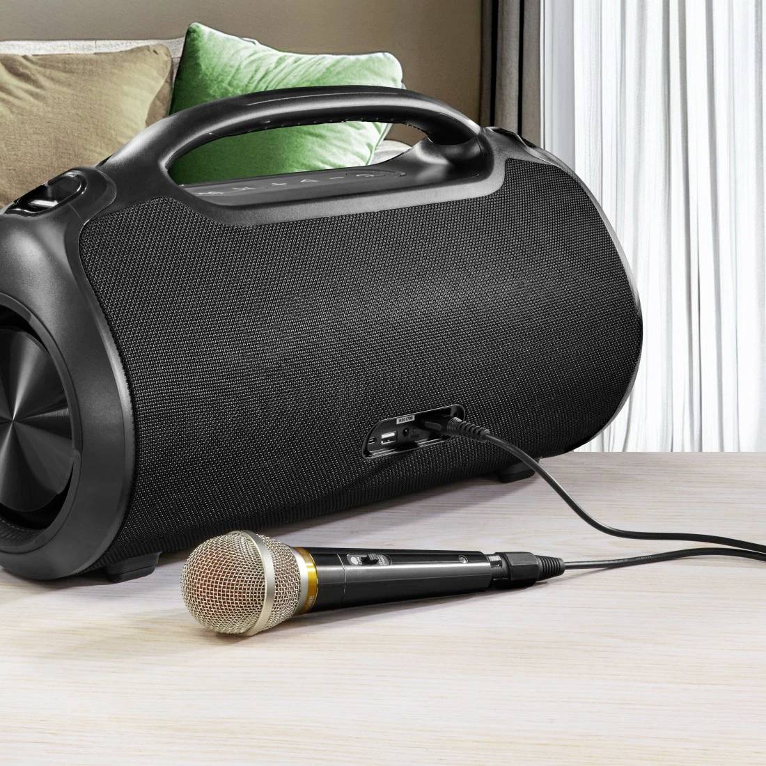 Hama Bluetooth®-Lautsprecher "UltiMate Pro" wasserfest IPX6, PowerPack, 120W, SW Bluetooth® Lautsprecher Schwarz