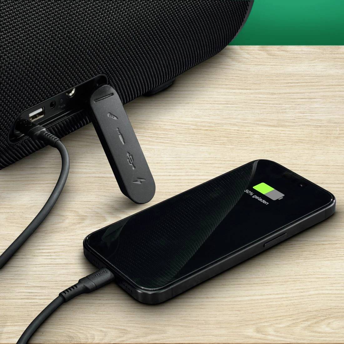 Hama Bluetooth®-Lautsprecher "UltiMate Pro" wasserfest IPX6, PowerPack, 120W, SW Bluetooth® Lautsprecher Schwarz