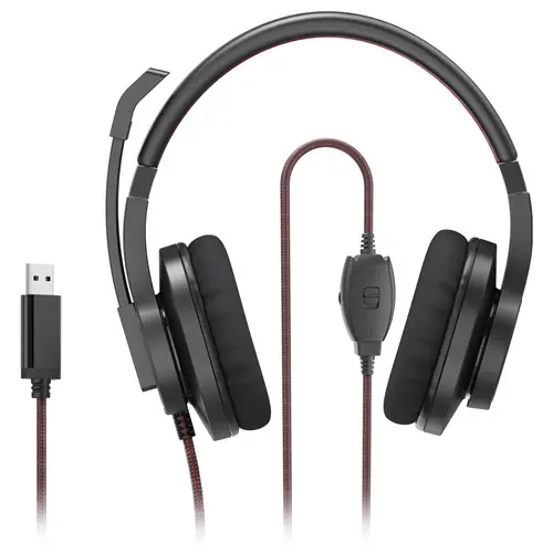 Hama PC-Office-Headset "HS-USB400 V2", Stereo, Schwarz On Ear Headset Schwarz, Rot Hama PC-Office-Headset "HS-USB400 V2", Stereo, Schwarz On Ear Headset Schwarz, Rot