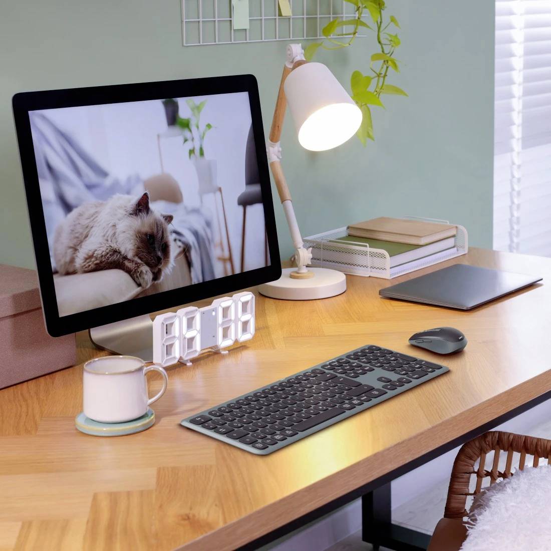 Hama Multi-Device-Tastatur-Maus-Set "WKM-550", kabellos, Funk/BT, SW, QWERTZ DE Kabellos Tastatur, Maus-Set Deutsch, QWERTZ