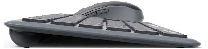 Hama Multi-Device-Tastatur-Maus-Set "WKM-550", kabellos, Funk/BT, SW, QWERTZ DE Kabellos Tastatur, Maus-Set Deutsch, QWERTZ