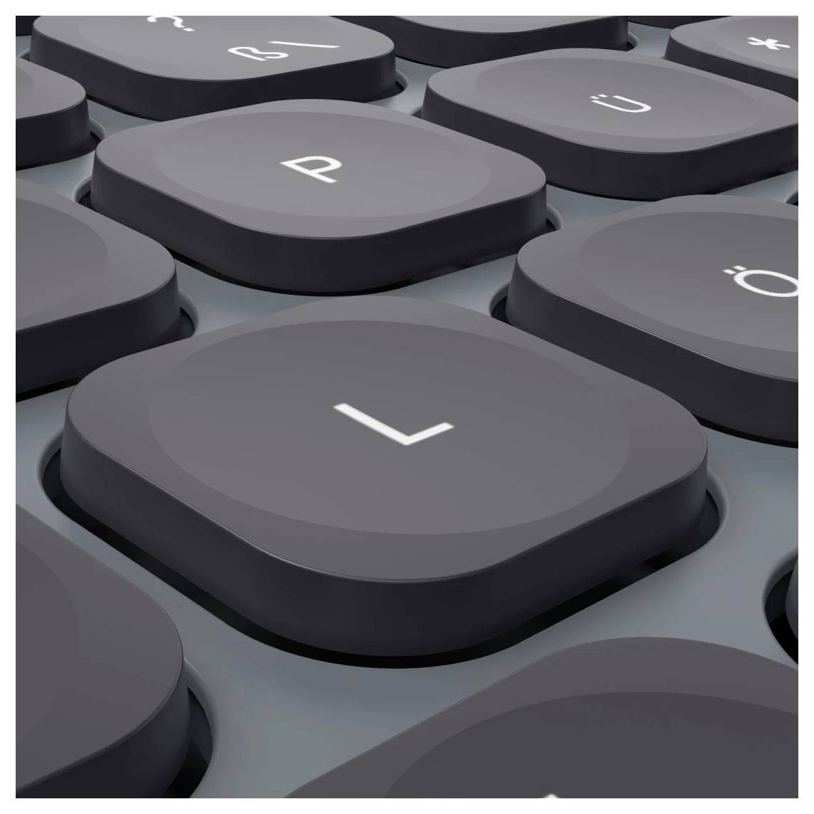 Hama Multi-Device-Tastatur-Maus-Set "WKM-550", kabellos, Funk/BT, SW, QWERTZ DE Kabellos Tastatur, Maus-Set Deutsch, QWERTZ