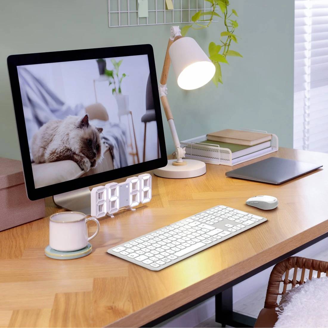 Hama Multi-Device-Tastatur-Maus-Set "WKM-550", kabellos, Funk/BT, WS, QWERTZ DE Kabellos Tastatur, Maus-Set Deutsch, QWERTZ Grau