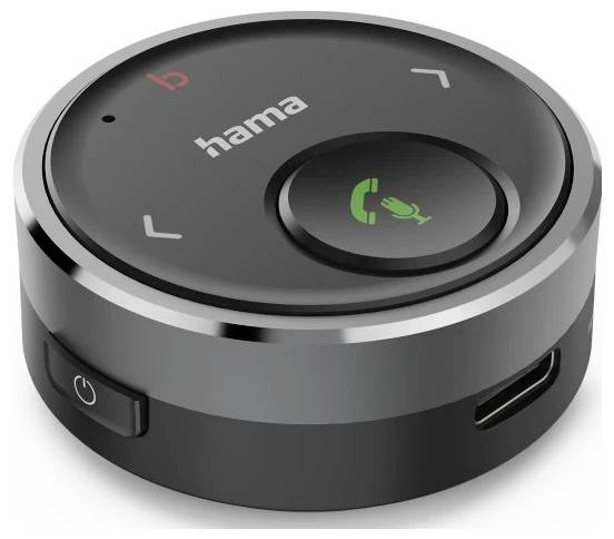 hama 00014173 Bluetooth®-Receiver für Kfz, 3,5-mm-Stecker, Sprachsteuerung, Freisprechen
