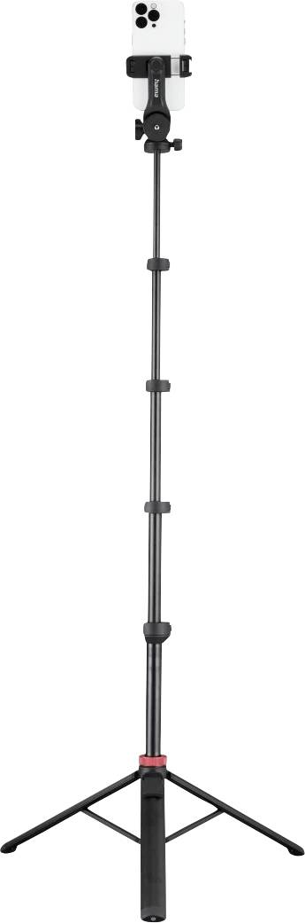 Hama Handy-Stativ "Solid 160 2D", Reisestativ, Fernauslöser, max. 160cm Dreibeinstativ Schwarz
