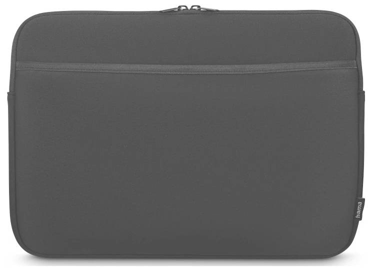 Hama Notebook Hülle Laptop-Sleeve "Neoprene" mit Vorderfach, 36 - 40cm (14,1"-15,6"), Schwarz Passend für maximal: 39,6cm (15,6")