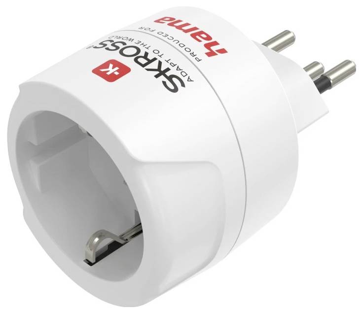 Hama 00223484 Reiseadapter Reiseadapter Typ J, L, N, 3-polig, für die Schweiz, Italien und Brasilien