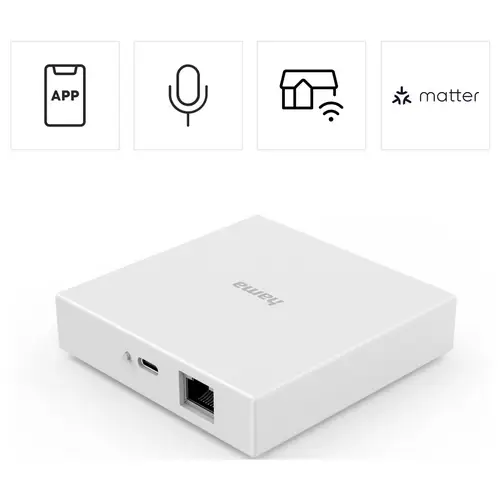Hama Smart-Home-Hub, Matter, Zigbee, Thread, für Sprach-/Appsteuerung IP-Switch Hama Smart-Home-Hub, Matter, Zigbee, Thread, für Sprach-/Appsteuerung IP-Switch