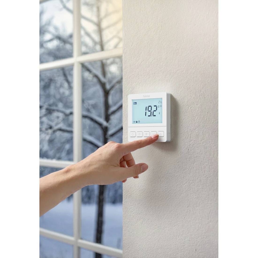 Hama Smartes Fußbodenheizungs-Thermostat, Unterputz, per App/Sprache steuern Fußbodenheizungssteuer