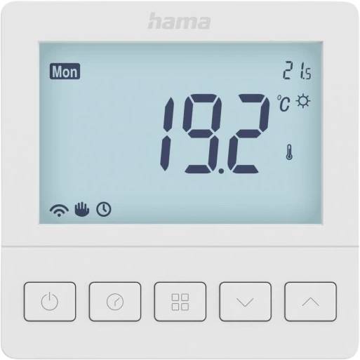 Hama Smartes Fußbodenheizungs-Thermostat, Unterputz, per App/Sprache steuern Fußbodenheizungssteuerung