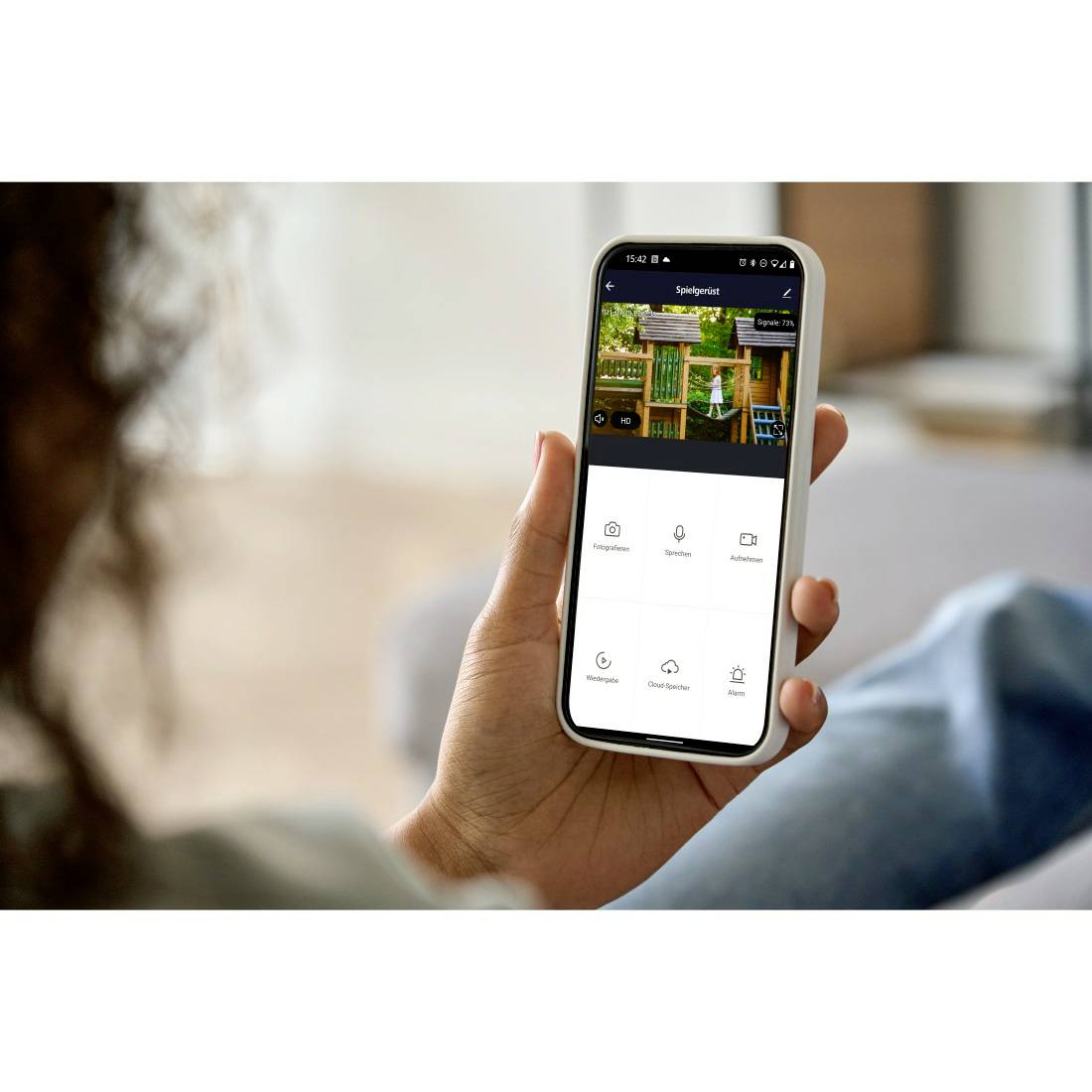 Hama Überwachungskamera, WLAN-Kamera outdoor, Akku, Solar, Aufzeichnung, 1080p 00176648 Kabellos IP Überwachungskamera