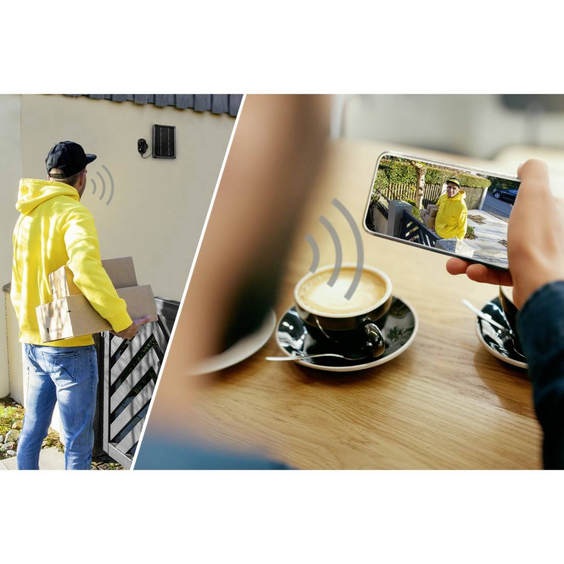 Hama Überwachungskamera, WLAN-Kamera outdoor, Akku, Solar, Aufzeichnung, 1080p 00176648 Kabellos IP Überwachungskamera